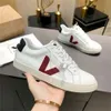 NYA 2024 SKOR VEJAON SNEAKERS franska Brasilien grönt koldioxidliv V Organiska bomullsläger Plattform Sneakers Women Casual Classic White Designer Shoes Mens Loafers