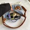 Sacs de soirée sac à dos en jean multifonctionnel pour les femmes Fashion Punk Bag de grande capacité en cuir souple messager rétro