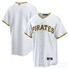 Baseball Jerseys Pirates Pittsburgh Clemente24 Blanc Black Game Player Name Jersey