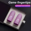 Speakers 1Pair Finger Sleeve For PUBG Mobile Game Finger Cover Breathable Game Controller Touch Luminous Screen Gaming Thumb Gloves