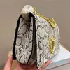 سلسلة رفرف كروسة حقيبة اليد الأزياء جلد الفهد أكياس الكتف الكتف المعدنية أجهزة مشبك مغناطي
