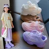 Девочки обувь детская спорт бег мода Big Kids Soft Sole Sole Малыш Молодежный весенний осень-осень-размер обуви 23-37 E5FY#