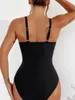 Mulheres femininas Mulheres de uma peça Push-up Black Up Swimsuit Ladies Tummy Control Inserir Merda de uma peça de banho Tankini