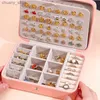 Accessories Packaging Organizers Portable Jewelry Storage Box Small Exquisite Portable Necklace Ring Earrings Storage Joyeros Organizador De Joyas Y240417