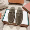 Babouche Mule Loafers Charms Walk Замшевые женские тапочки квартиры