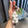 Cartoon Cute Authentic Stacked Paradise Panda Pig Keychain Female Cartoon Cream Dog Bookbag Car Keychain