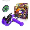 Beyblades Metal Fusion Nyaste Magic Gyro Infinite Cyclotron Speed ​​Up Wheel Gyroscope Toy With MotorCycle Launcher Spinning Top Toys for Children Gift L416