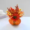 Decorative Flowers Artificial Pumpkin Flower Centerpiece For Office Party Shelf