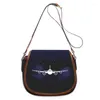 Drawstring Aircraft Sky Print Fashion Women Crossbody Bag Luxury Handväskor Väskor dragkedja axel