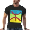 Männer Polos Amazigh Vintage Flag T-Shirt süße Tops Blacks Edition Männer T-Shirt