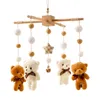 Baby Crib Mobiles Bed Beld Born Born Borning Rattles Toy Cartoon Toy 0-24M Baby Boy Boy Girls Toys Bell 240417