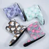 Women Socks Winter Warm Slipper Womens Home Padded Thickened Colorful Love Mid-calf Non Slip Ladies Floor Shoes