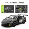 Diecast Model Cars 1 18 RC CAR PORSCHE 911 GT2 RS ClubSport 25 Prefabricated Car Model Remote Control Sports Racing Boys Can Open Doors Car Lights J240417