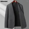 Herenpakken Koreaanse klassieke mode Blazer herfst Winter Corduroy Blazers voor mannen Brand Business Slim Suit Jack Luxe kleding