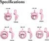 小さな貞操装置ロック樹脂男性の貞操ケージ5コックリング複数のスタイル男性用のシシーの貞操装置（WX-4、ピンクプレーン）