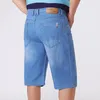 Men's Jeans Large Size Shorts Knee-length Summer Breeches Denim 2024 Male Bermuda Classic Stretch Plus Big 8XL Men Short