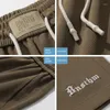 Men's Pants EN American High Street Sports Shorts Summer Loose Embroidered Knitted For Casual Capris