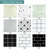 Marble Imitation Kaguyahime Of PVC 10Pcs Floor Stickers Selfadhesive Wall Waterproof Bathroom Decals 3030Cm 240329