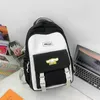 Bolsas escolares adolescentes para meninas fofas de estudante intermediário mochila feminino campus coreano nylon bagpack