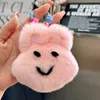 11cm/4.3 "Verklig äkta Rex Rabbit Fur Bunny Bag Charm Keychain Bag Tillbehör Telefonväska Pendant Gift