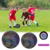 Size 45 Glow In Dark Football Luminous Soccer Balls night Glowing Reflective Footballs Outdoor Light Up Toy Gifts for Boys kids 240416