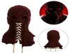 Film Brightburn Full Head Red Hood Cosplay Scary Horror Creepy Sticked Face Breattable Mask Halloween Props 2206115180640