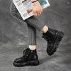 Chaussures décontractées rétro confortables bottes féminines à semelle extérieure respirante 2024 Automne dames épaisse semelles non glissantes