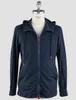 Mens hoodies Spring Dark Blue Orange White Cotton Zipper Kiton Hooded Sweaters