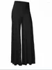 Active Pants Women's Wide Leg 2024 Fashion Loose Stretch High midja Long Palazzo Chiffon Solid Trousers