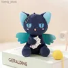 Clèchements en peluche 13cm Cat mignon avec aile poupée en peluche poupée pendentif belle chambre de voiture décoration pendentif pendentif cadeau de vacances y240415