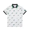 Camisa de designer de qualidade da primavera Camisa de designer de ponta High Crocodile Polo Casual Moda Casual Masculino e Mulher T-Shirt M-3xl