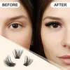 False Eyelashes Quewel Lashes 144Pcs DIY Cluster 8-16mm Mix Premade Volume Fan Eyelash Extensions C/D Lash Makeup Supplies