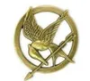 Film The Hunger Games Mockingjay Pin Gold Plited Bird and Arrow Spiro Gift9647928