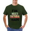 Herrpolos multikultur t-shirt söta kläder tunga vikter vanliga herrar stora och höga t-skjortor