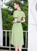Runway Fashion Luxury Sequined Embroidery Mesh Dress Summer Women Butterfly Sleeve Elegant Party Vestidos Female Vintage
