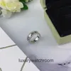 High End jewelry rings for vancleff womens V Gold Plated CNC Quality Lucky Grass Signature Ring for Womens Kaleidoscope Ball Original 1:1 With Real Logo