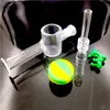 2sets Wax Dabber Tool Dab Rig Bubbler Pipe 14mm Joint Honeycomb Perc Dab Straw Oil Rig Spill-proof Glass Oil Burner Pipes 20styles for Option