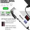 Electric Hair Clipper Włosy Włosy Maching Bezprzewodowy TRIMER MĘŻCZYZNA Profesjonalna maszyna do strzyżenia ładownego fryzury 809A 240418