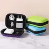 Hörlur Datakabellagring Fodral Charger Power Bank Rectangular Phone Line Headset Box Eva blixtlåsväska Earphone Storage Pocket Organizer Fall