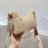 Vintage Designer Bag Hobos Straw Vlain Artikel Handtas Hoogwaardige Summer Beach Tags For Women Trendy Outdoor Fashionable Chain Strap TE033 B4