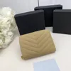 Women wallet designer coin purse cowhide small women short wallet lady luxury caviar genuine leather wallets money bag zipper pouch pocket clutch dicky card holder