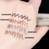 Eyeliner Eyeliner leżący żel jedwabnik ołówek 2In1 Wodoodporny długotrwały czarny brązowy pióro brwi dla początkujących kosmetyków makijażu