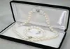 67 mm blanc Akoya Colture Perle Collier Bracelet Boucle d'oreille AA6989582