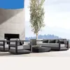 Camp Furniture Nordic Outdoor Canapa en aluminium Alloy Room Combination Single Modern Imperproof Villa Courtyard Simple Terrace