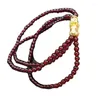 Strand Jade Garnet Bead 3mm Multi-Circle Chicken Red Blood Armband