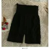 Kvinnors shorts hikigawa chic mode kvinnor hösten smal fit tweist stickad hög midja avslappnad solid mångsidig mager outwear byxor mujer