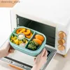 Bento Boxes Adult Stapelbare Bento Lunch Box 3 Lagen Lekbestendige all-in-1 Bento Box Lunchbox met gebruikszuigsaus Draining Containers Duurzaam L49