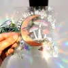 3D Rainbow Sun Catcher Wall Stickers Light Pvc Film okna Self klejena naklejka motocyklowa dekoracje domu Y240410