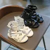 Çocuk Sandalet Kız Yaz Çocuk Ayakkabı Bebek Bebek Çocukları Ayakkabı Sandal Chaussures Enfant Fille Sandalen 2 ila 8 Yıl 240416