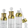 Storage Bottles 100pcs/lot 20ml 30ml 50ml Empty Clear Square Glass Eye Dropper Perfume 1oz Transparent Vials